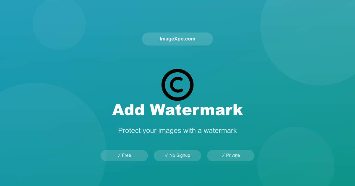 Add Watermark to Image Free Online - Secure Protection