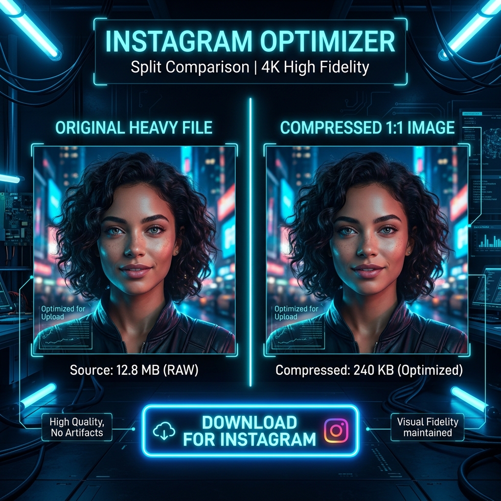 Compress Image for Instagram Free - Pixel-Perfect Feed Optimization — Quality of the result