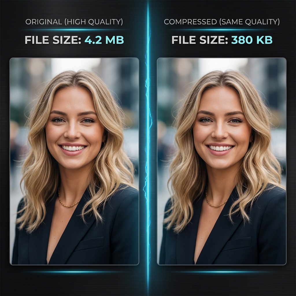 Free Online Image Compressor - Reduce JPG, PNG & WebP Sizes result example
