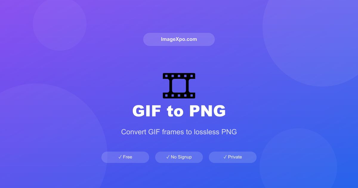 GIF to PNG Converter Online Free — 100% Free Online