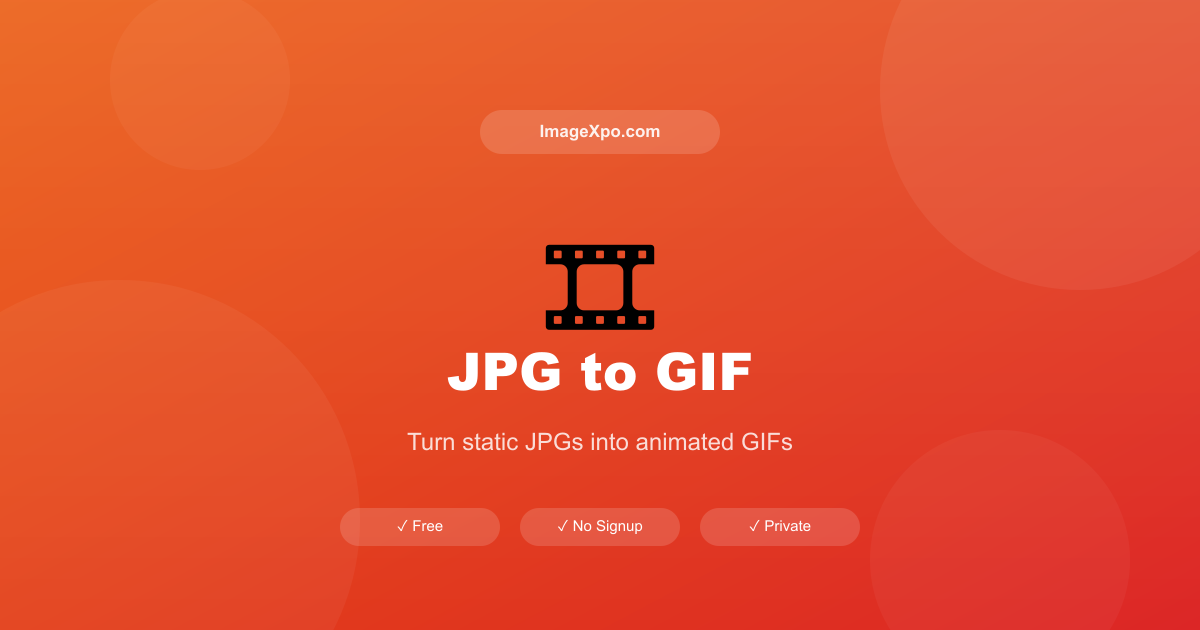 JPG to GIF Converter Free Online — 100% Free Online