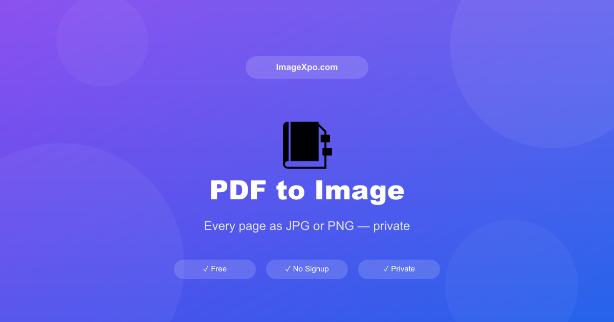 Convert PDF to Image Online Free — PDF to JPG or PNG Instantly