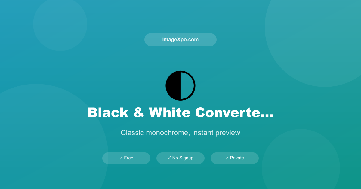 Convert Photo to Black and White Online Free — Instant Grayscale