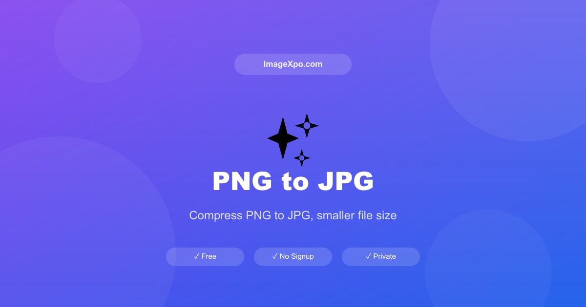 Free PNG to JPG Converter - Reduce File Complexity — Free Online Tool