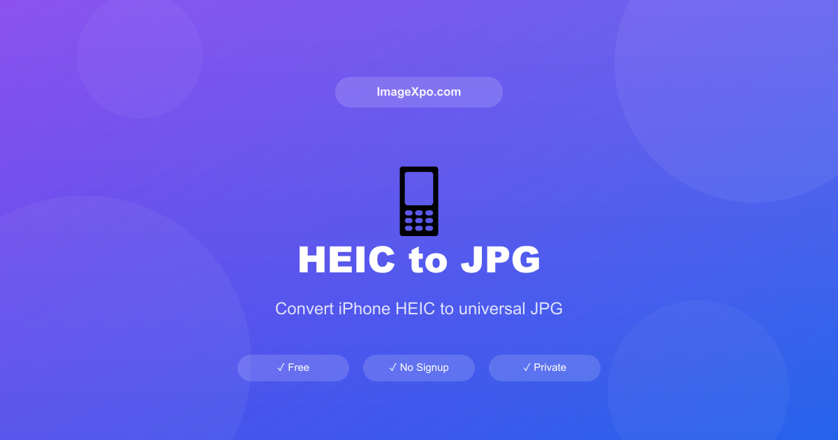Free HEIC to JPG Converter Online - High Fidelity
