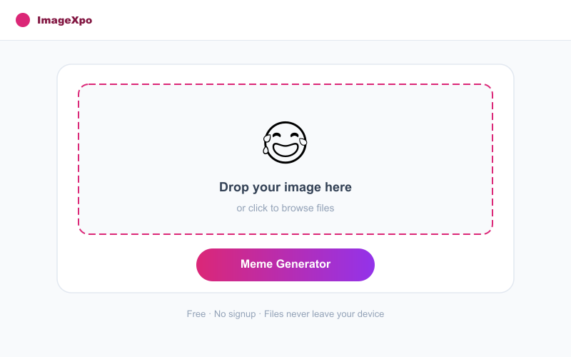 Free Meme Generator Online - No Watermark & Private — Tool interface