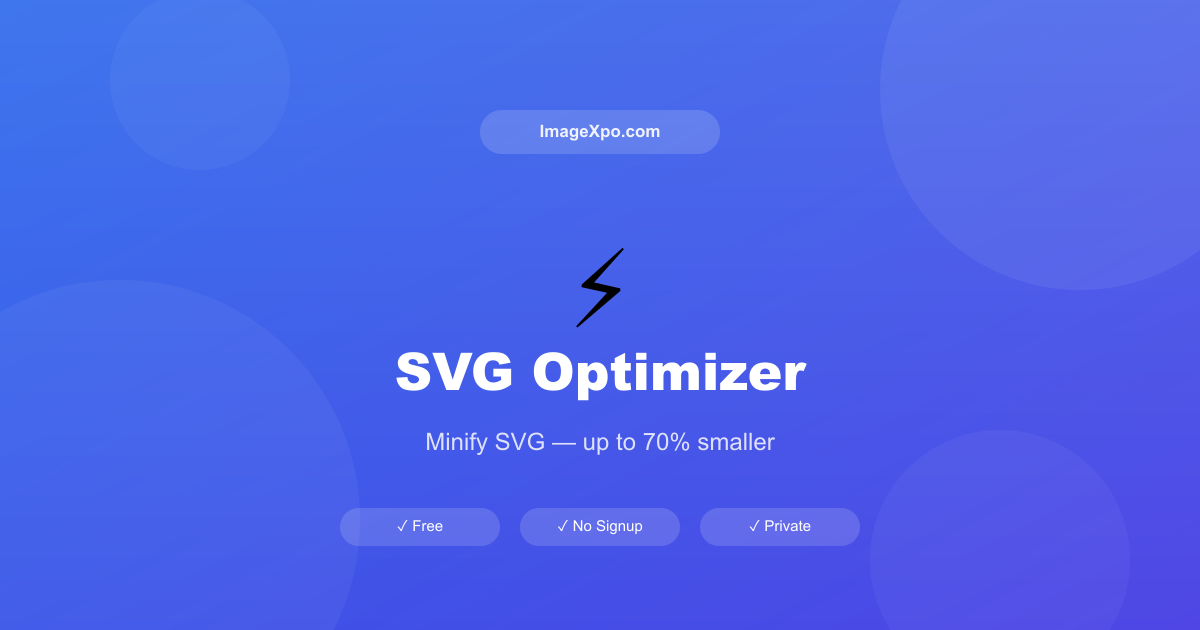 Compress SVG File Online Free — Minify & Clean SVG Files