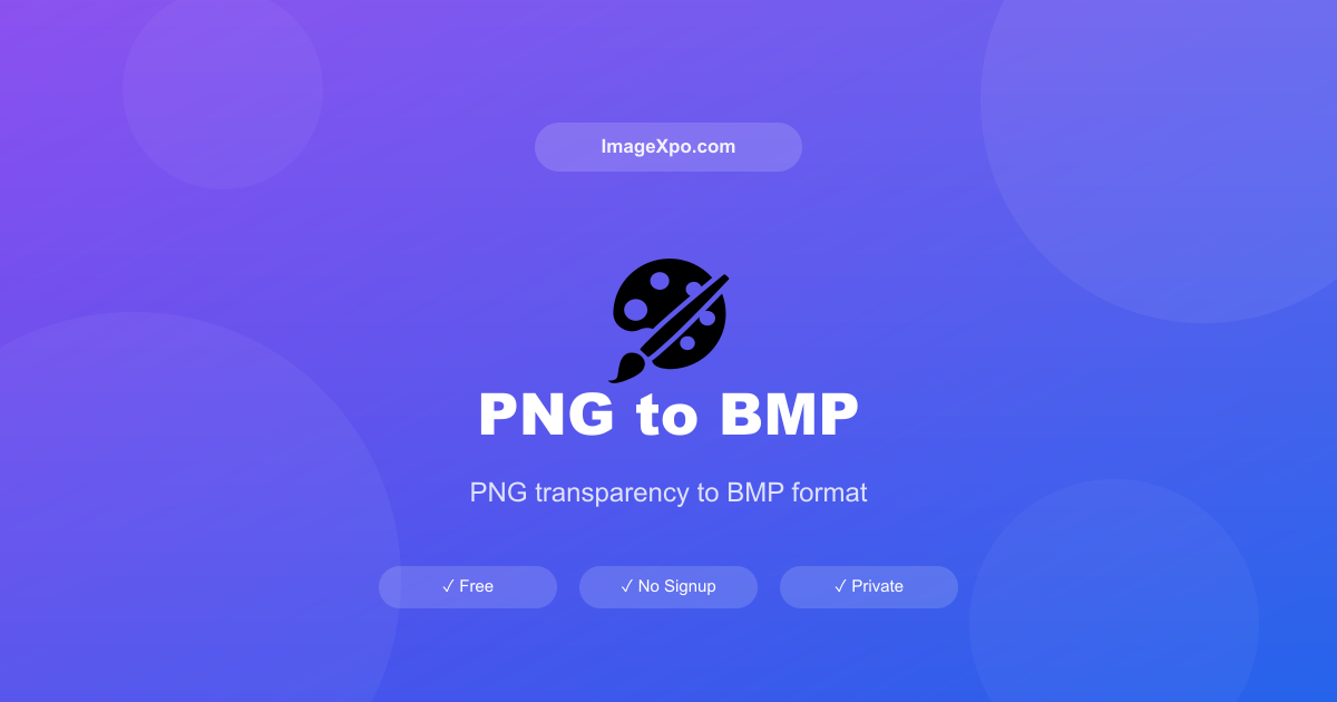 PNG to BMP Converter Free Online - Lossless to Raw