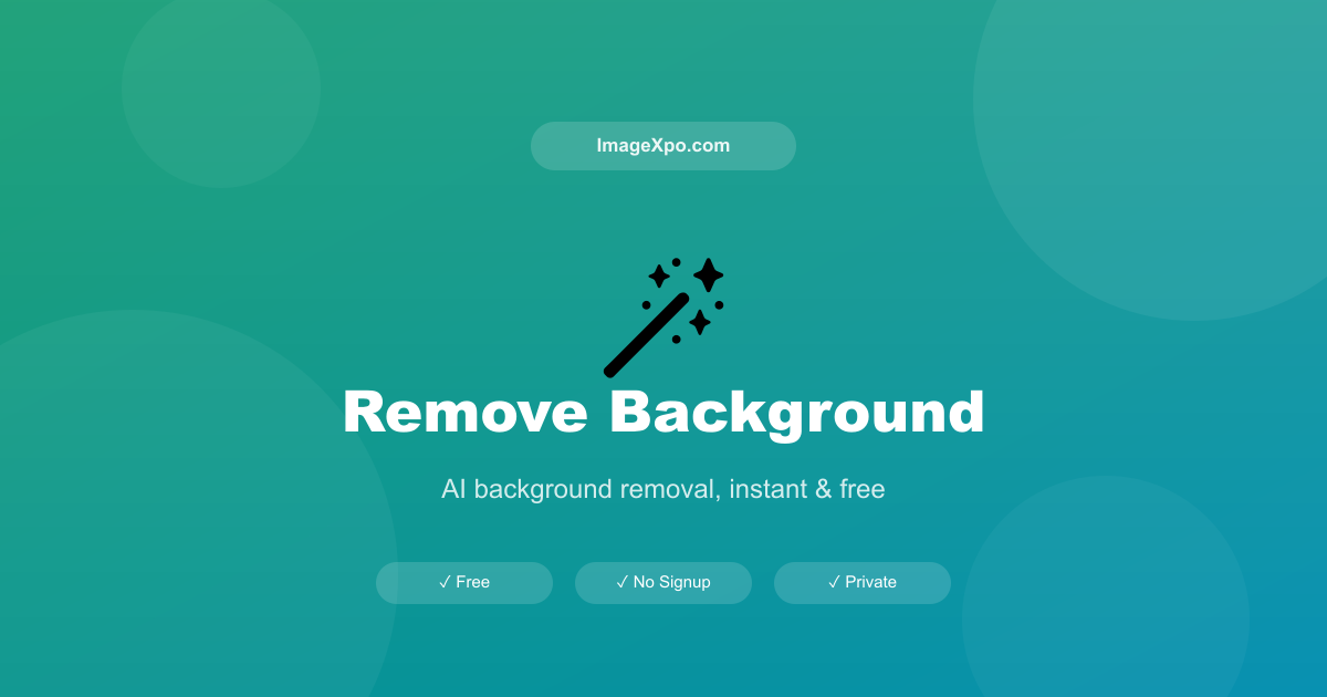 Free AI Background Remover Online - Remove BG Locally — Free Online Tool
